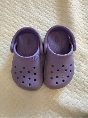 CROCS Kids Lavender Slip-On Clogs